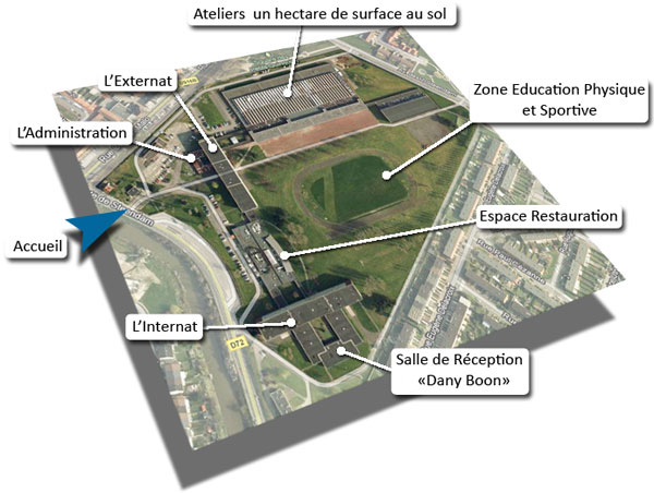 Le lyc�e vu d'en haut