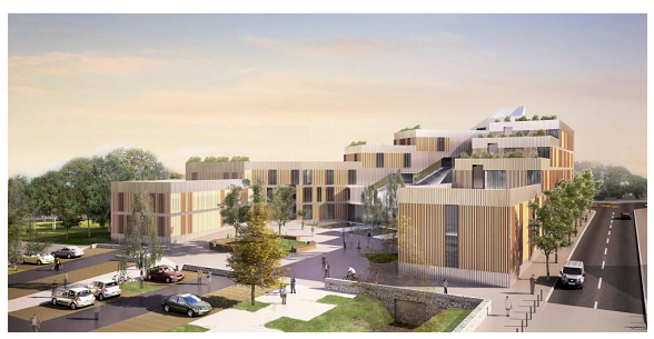 Maquette du futur campus d el'ENSIBS